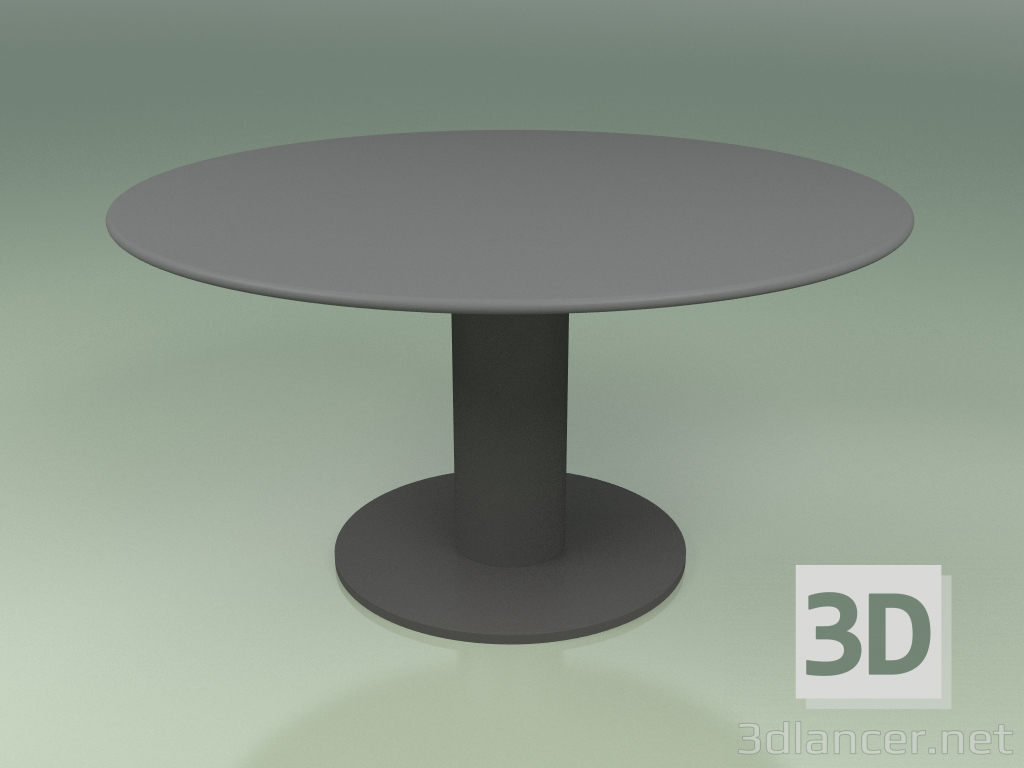 3d model Dining table 314 (Metal Smoke, HPL Gray) - preview