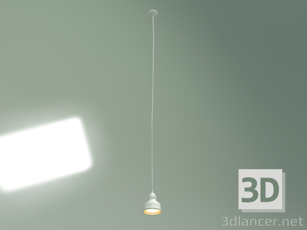 3 डी मॉडल हैंगिंग लैंप थाई स्तूप व्यास 12.5 (सफेद मैट) - पूर्वावलोकन