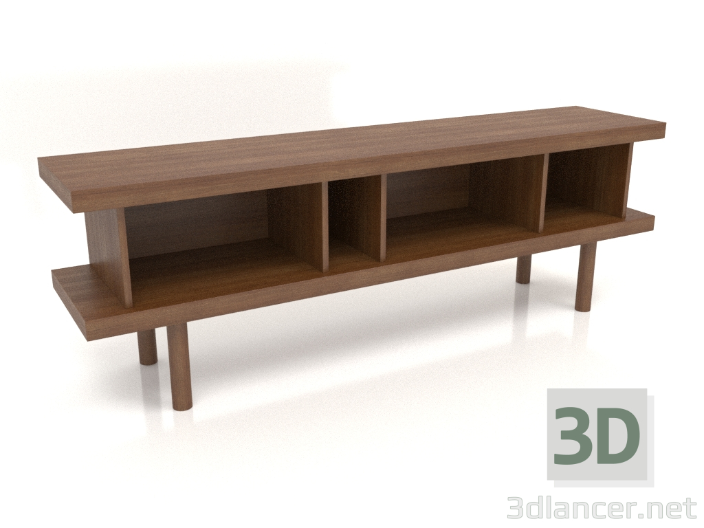 3d model Mueble TM 13 (1800x400x600, madera marrón claro) - vista previa