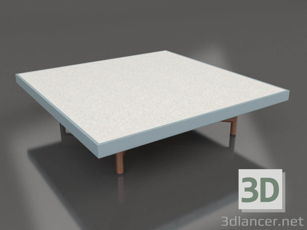 modello 3D Tavolino quadrato (Grigio blu, DEKTON Sirocco) - anteprima