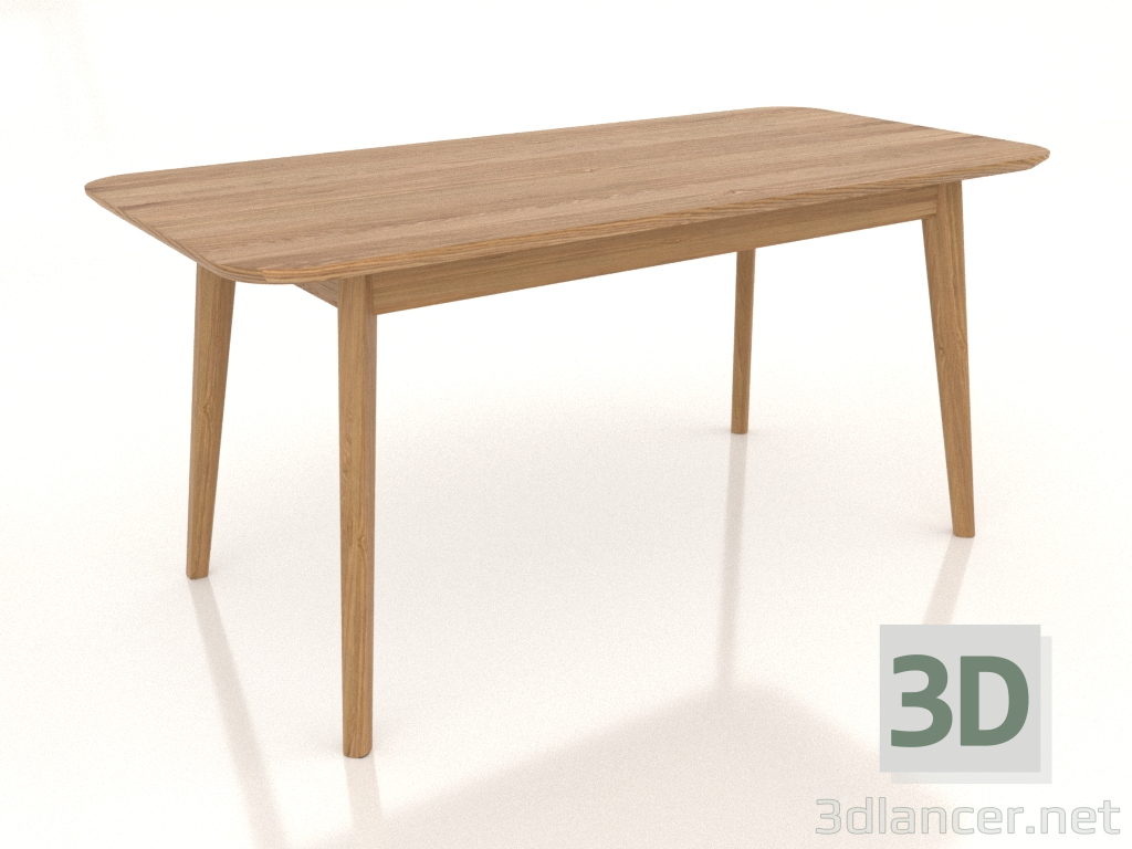 modello 3D Tavolo da pranzo LARGE 1600x750 mm (rovere naturale) - anteprima