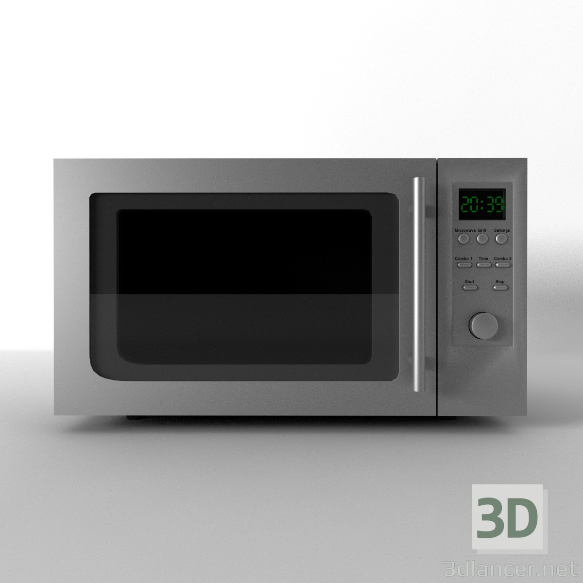 3d model Microwave oven - preview