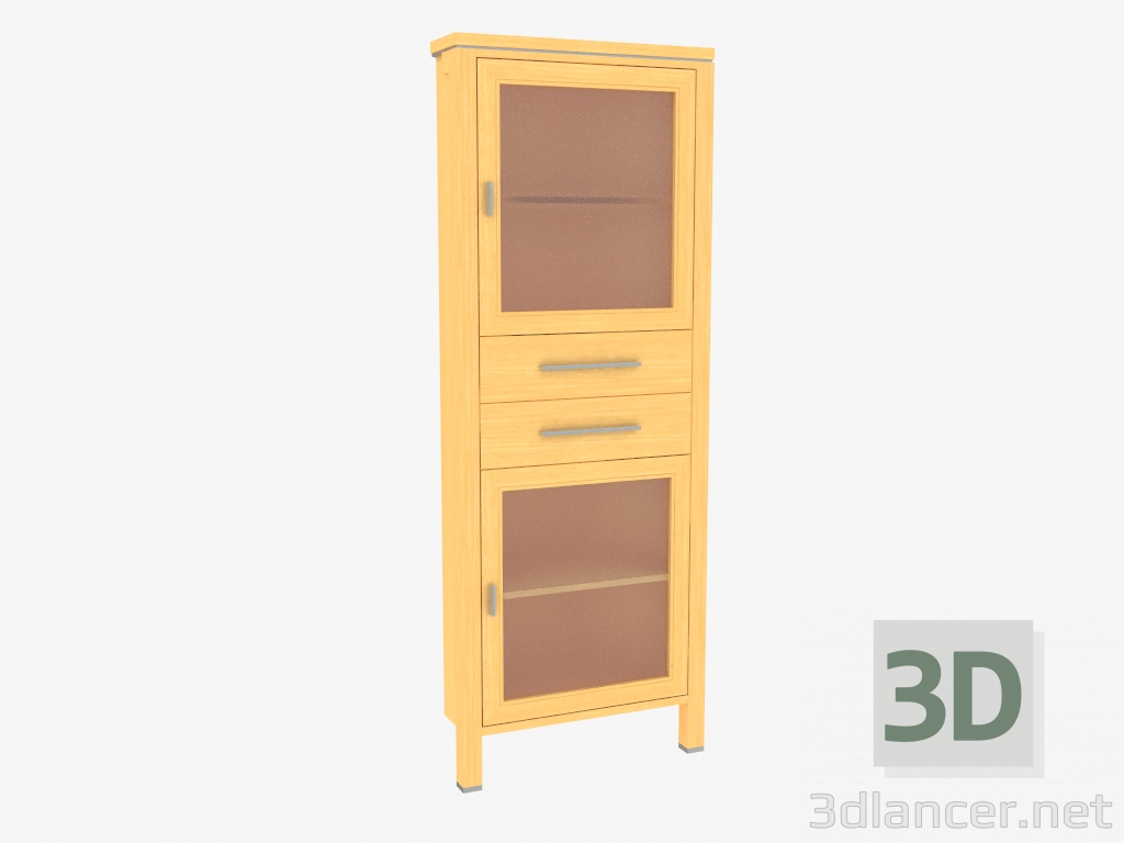 3D Modell Element einer Möbelwand eckig (7231-47) - Vorschau