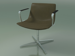Conference chair 2116CI (4 legs, with armrests, swivel)