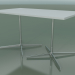 3d model Rectangular table with a double base 5525, 5505 (H 74 - 79x139 cm, White, LU1) - preview