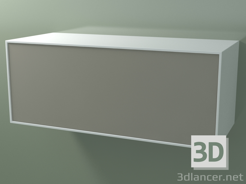 3D Modell Box (8AUECB03, Gletscherweiß C01, HPL P04, L 120, P 50, H 48 cm) - Vorschau