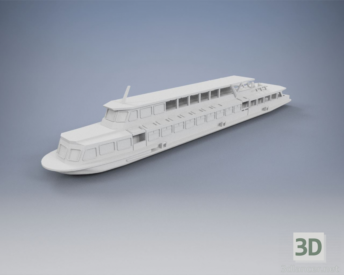 3d model Motor ship Moscow - preview