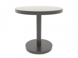 डाइनिंग टेबल डीटी 012 (डी = 800x750, काला प्लास्टिक रंग)