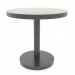 3 डी मॉडल डाइनिंग टेबल डीटी 012 (डी = 800x750, काला प्लास्टिक रंग) - पूर्वावलोकन