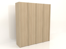 Wardrobe MW 05 wood (2465x667x2818, wood white)