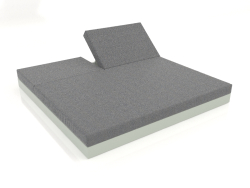 Bed with back 200 (Cement gray)