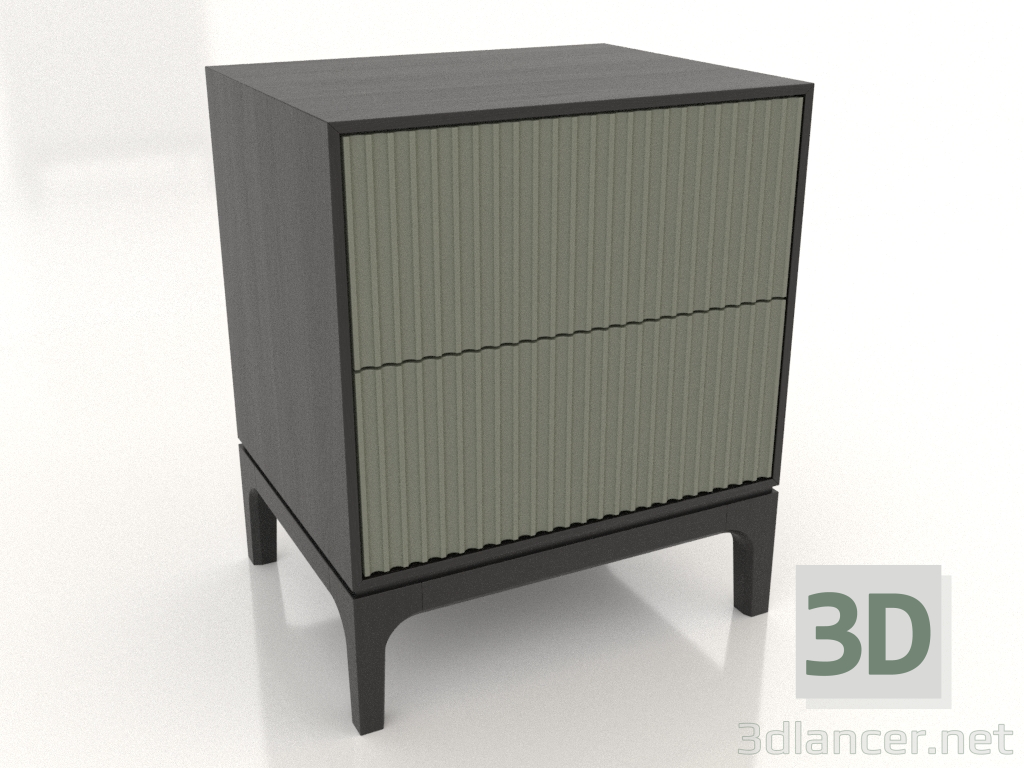 3D Modell Nachttisch FARGO 2 Schubladen mit gefrästen Fronten (Olive, Schwarzeiche, Option 1) - Vorschau 3D Modell Nachttisch FARGO 2 Schubladen mit gefrästen Fronten (Olive, Schwarzeiche, Option 1) - Vorschau