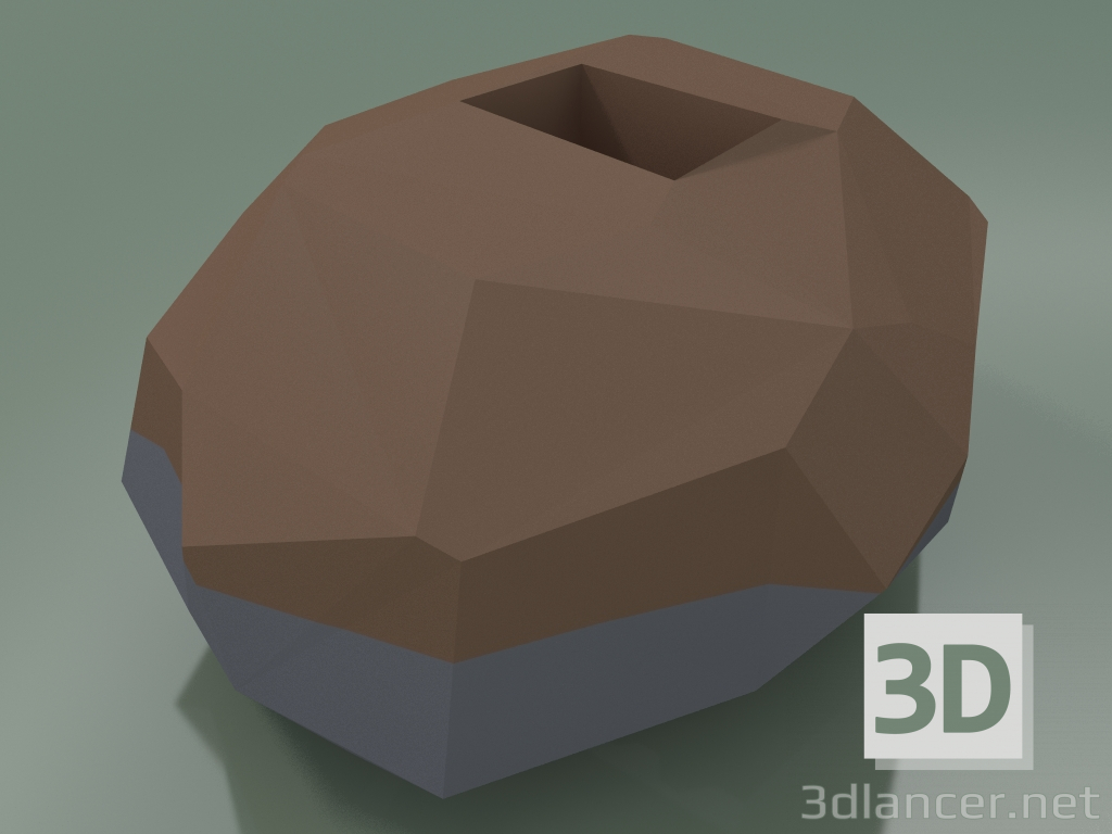 modèle 3D Vase Sface Q320 (Brun-Gris) - preview