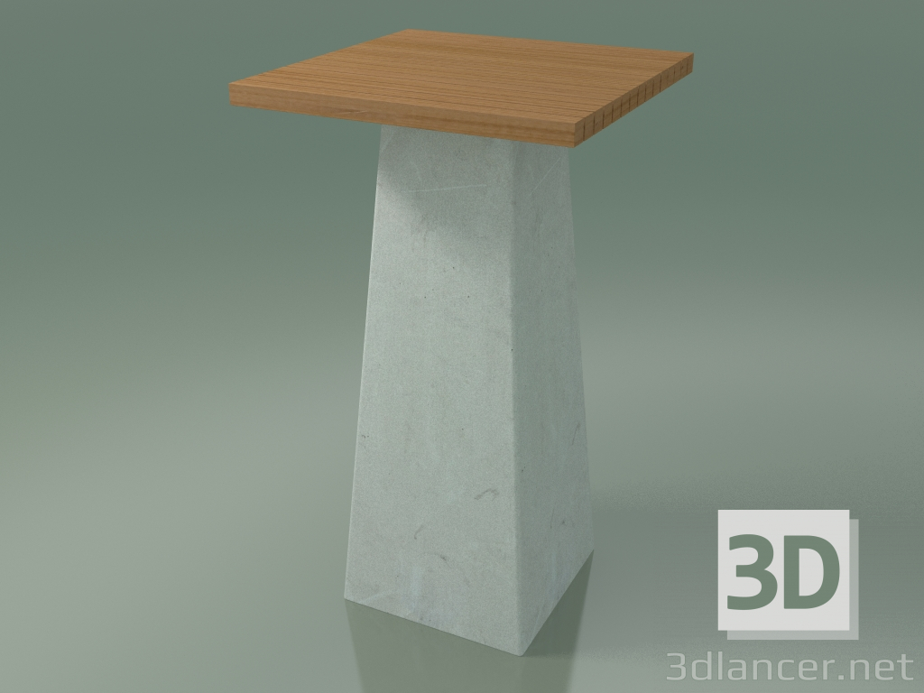 modello 3D Tavolo bar da esterno InOut (39, ceramica bianca) - anteprima