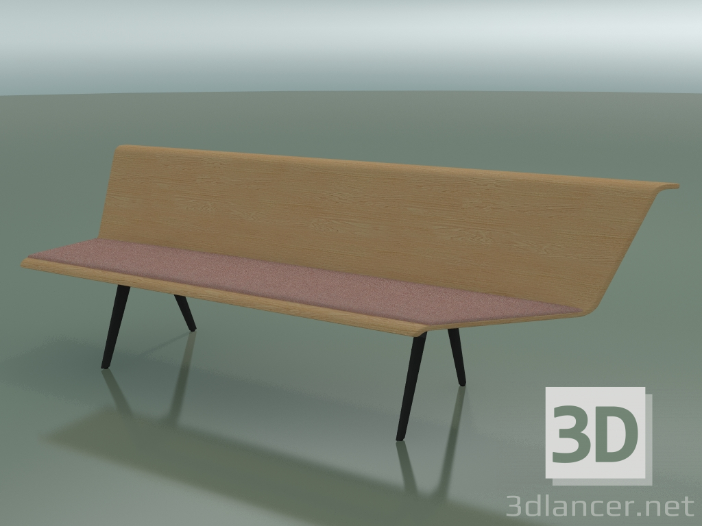 3D modeli Açı modülü yeme 4616 (L 240 cm, 90 ° sol, Meşe etkisi) - önizleme