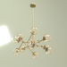 3d model Ceiling lamp Grape Two (brass) - preview