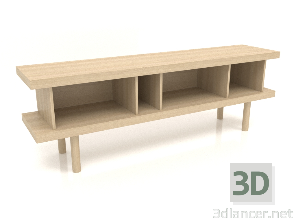 3d model Mueble TM 13 (1800x400x600, blanco madera) - vista previa