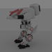 3D çelik dövüş robotu modeli satın - render