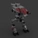 3d steel fighting robot model buy - render