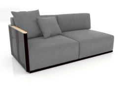 Seção 1 do módulo do sofá à esquerda (preto)