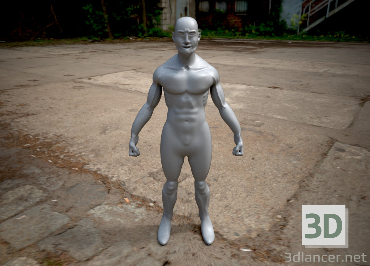 modello 3D ragazzo - anteprima