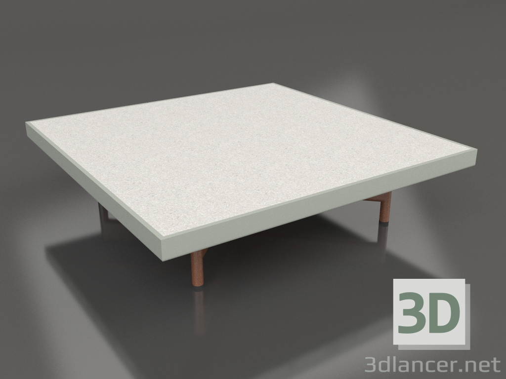 3d модель Квадратний журнальний столик (Cement grey, DEKTON Sirocco) – превью
