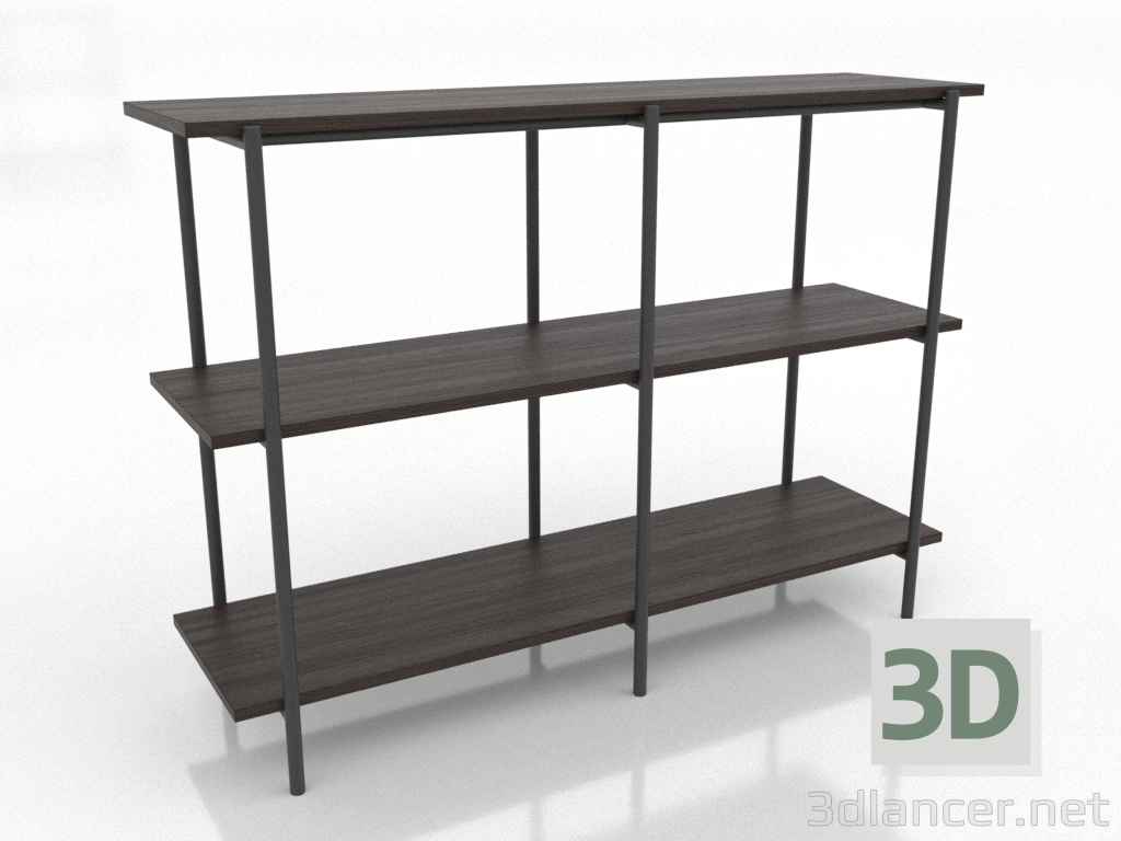 modello 3D Ripiano 3 1200X350X860 mm (frassino noce) - anteprima modello 3D Ripiano 3 1200X350X860 mm (frassino noce) - anteprima