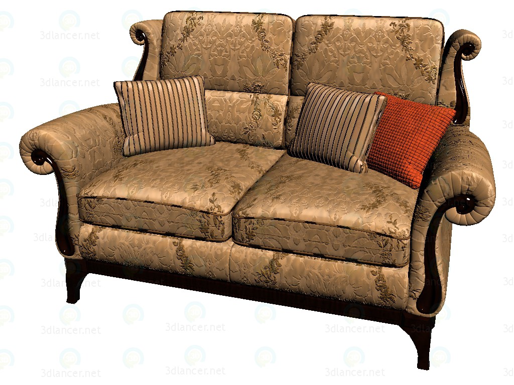 3d модель Двомісний диван Верона – превью