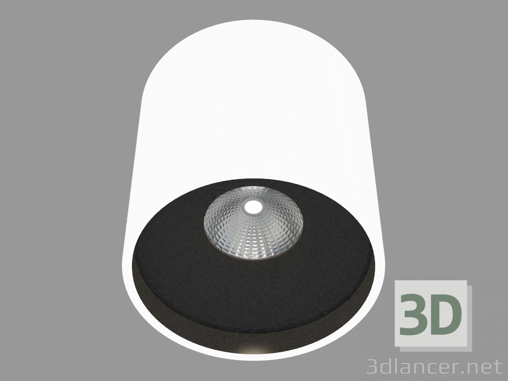 3d model Overhead Ceiling Light Lamp (DL18416 11WW-R White Black) - preview