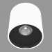 3d model Lámpara LED falso techo (DL18416 11WW-R White Negro) - vista previa