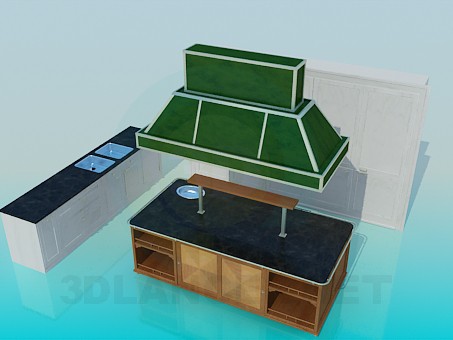 3d model Cocina para el café - vista previa