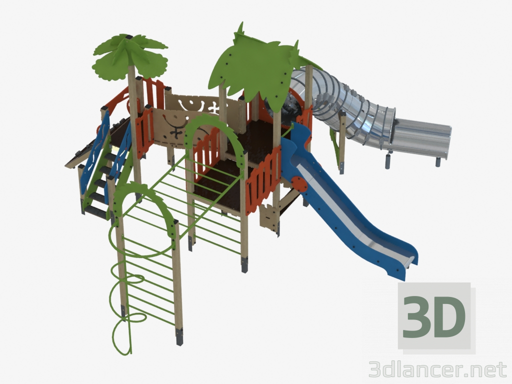 3d model Complejo de juegos para niños (T1213) - vista previa