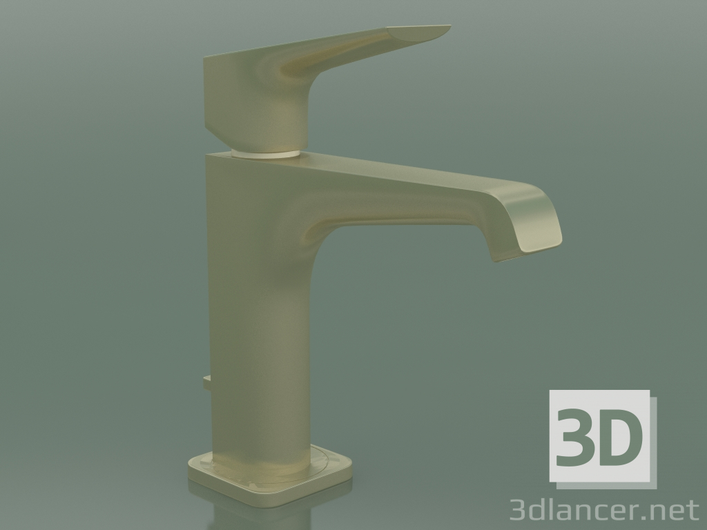 3D modeli Tek kollu lavabo bataryası 130 (36110990, Parlak Altın Optik) - önizleme