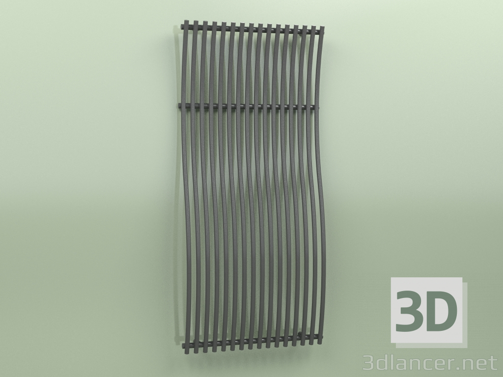 3D modeli Isıtmalı havlu askısı - Imia (1800 x 822, RAL - 9005) - önizleme