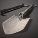 3d Old folding shovel pbr Low-poly 3D model model buy - render