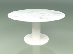 Dining table 314 (Metal Milk, Carrara Marble)