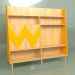 3D Modell Wall Woo Wand bemalt (orange) - Vorschau
