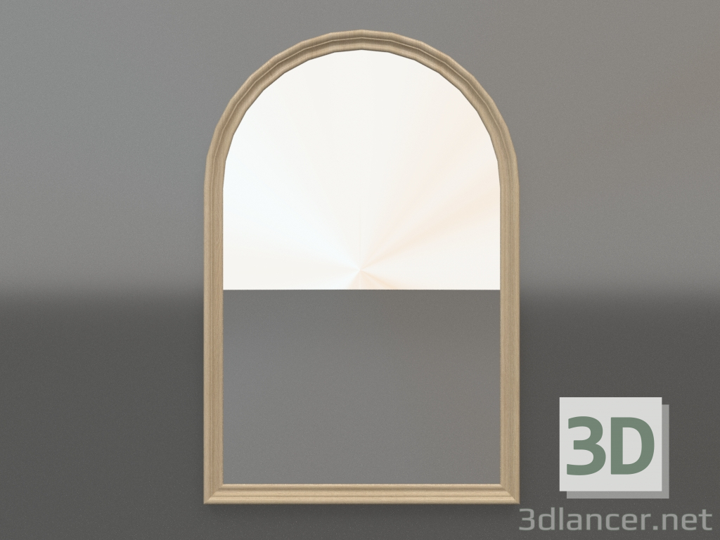 3D Modell Spiegel ZL 23 (500x750, Holz weiß) - Vorschau