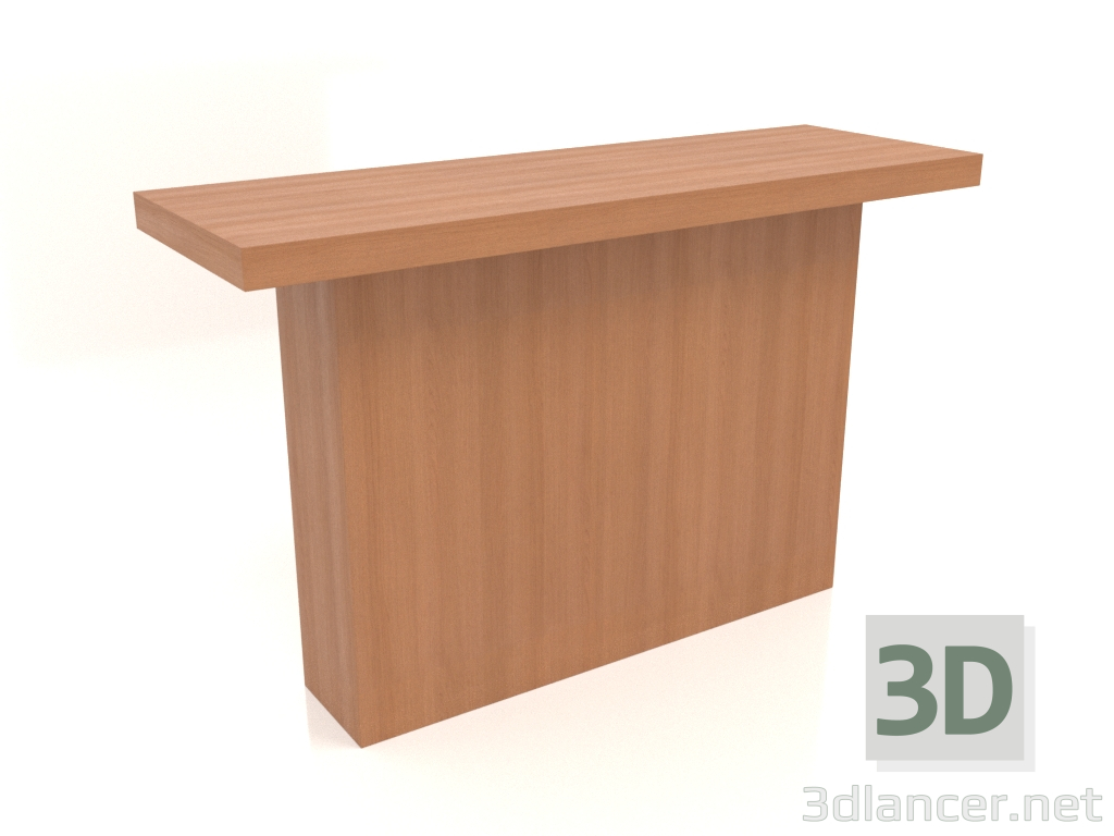3D modeli Konsol masası KT 10 (1200x400x750, ahşap kırmızı) - önizleme