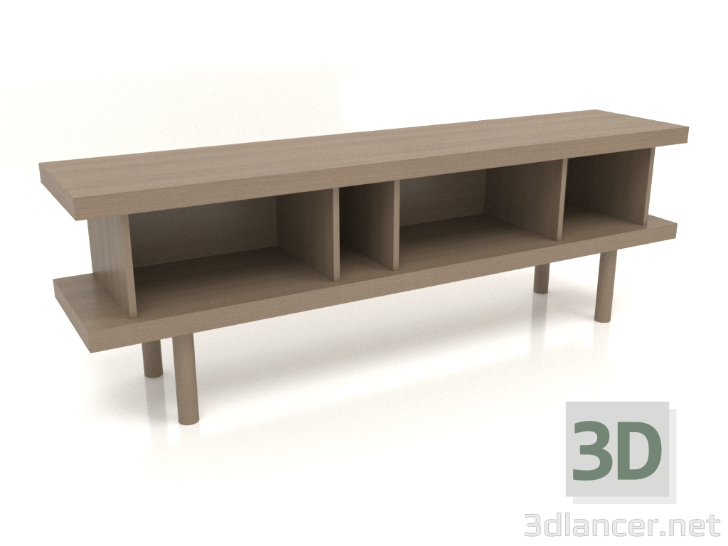 3d model Mueble TM 13 (1800x400x600, gris madera) - vista previa