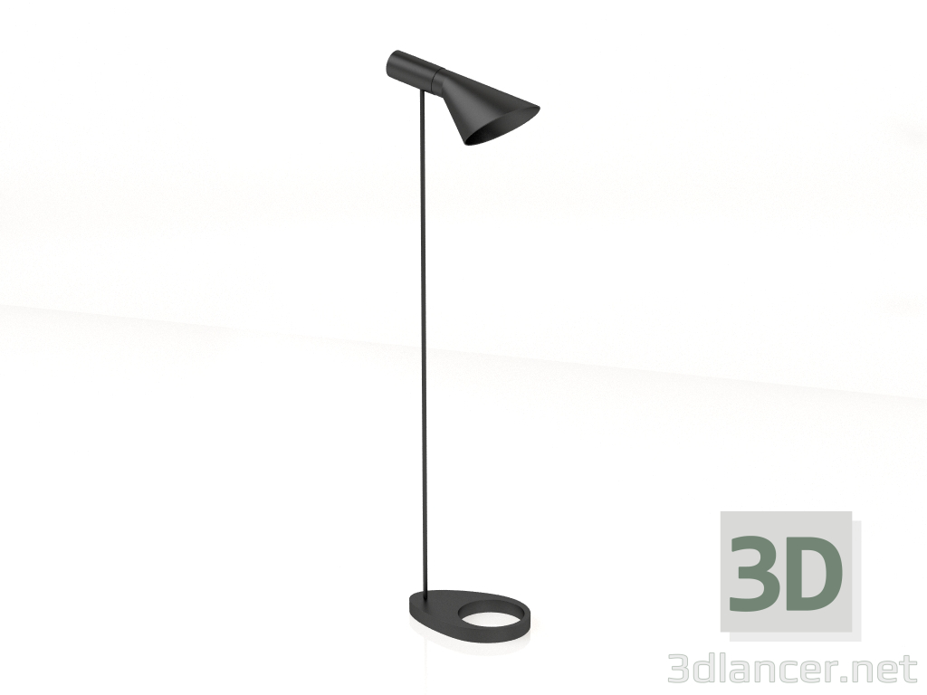 3D Modell Stehleuchte Seoul schwarz (07033,19) - Vorschau