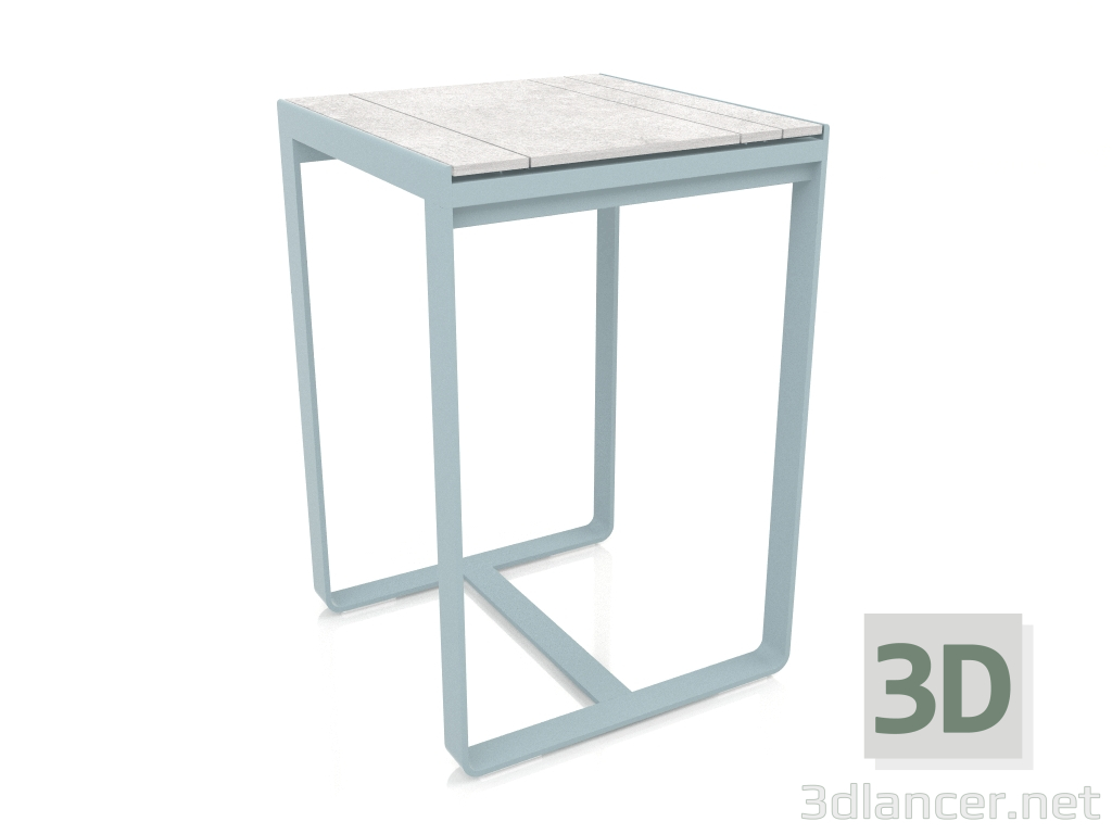 modello 3D Tavolo da bar 70 (DEKTON Kreta, Grigio blu) - anteprima