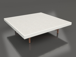 Square coffee table (Agate gray, DEKTON Sirocco)