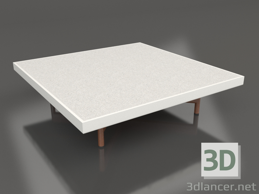 Modelo 3d Mesa de centro quadrada (cinza ágata, DEKTON Sirocco) - preview