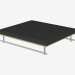 3d model Coffee table with leather decoration Bianco - preview