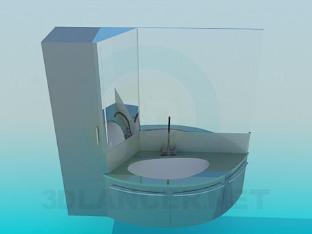 modèle 3D Lavabo - preview