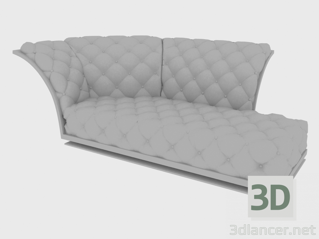 3d model Couch NOA CHAISE LONGUE (220x120xH79 DX) - preview