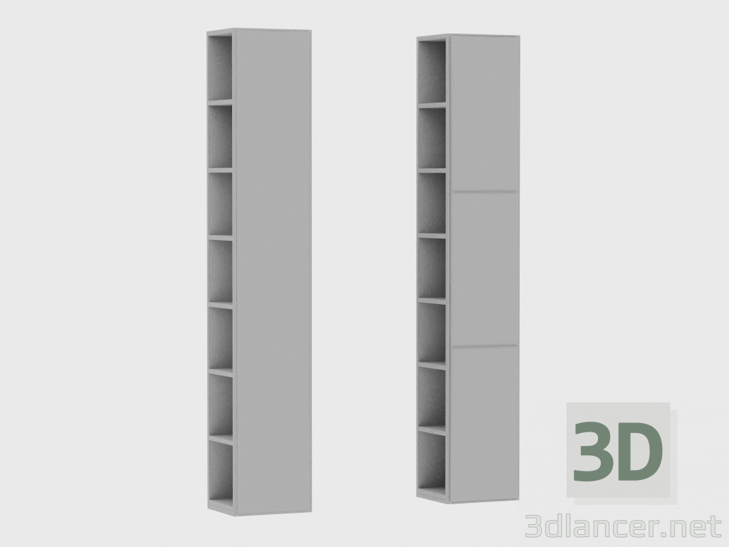 modèle 3D Eléments du système modulaire IANUS MIDDLE WITH BACK (T268) - preview