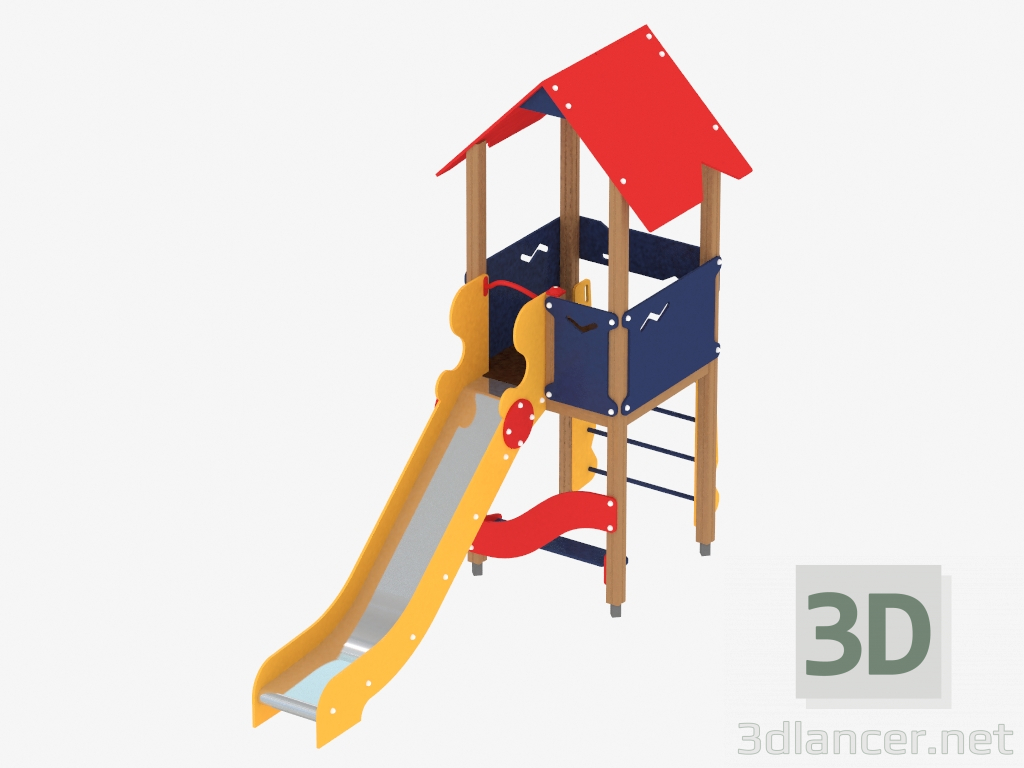 3d model Children's play complex (1101) - preview
