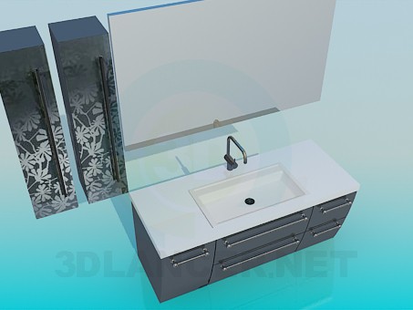 modelo 3D Lavabo mueble - escuchar modelo 3D Lavabo mueble - escuchar